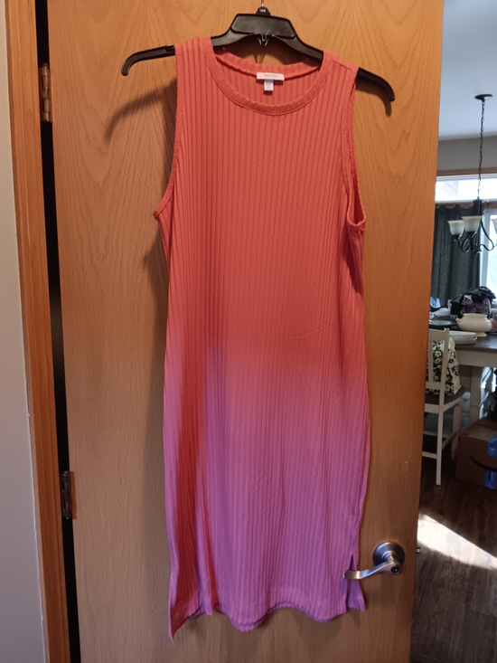 Nine West Dresses & Skirts - Womens Size XXL, Nine West Coral Ombre Ribbed Midi Dress